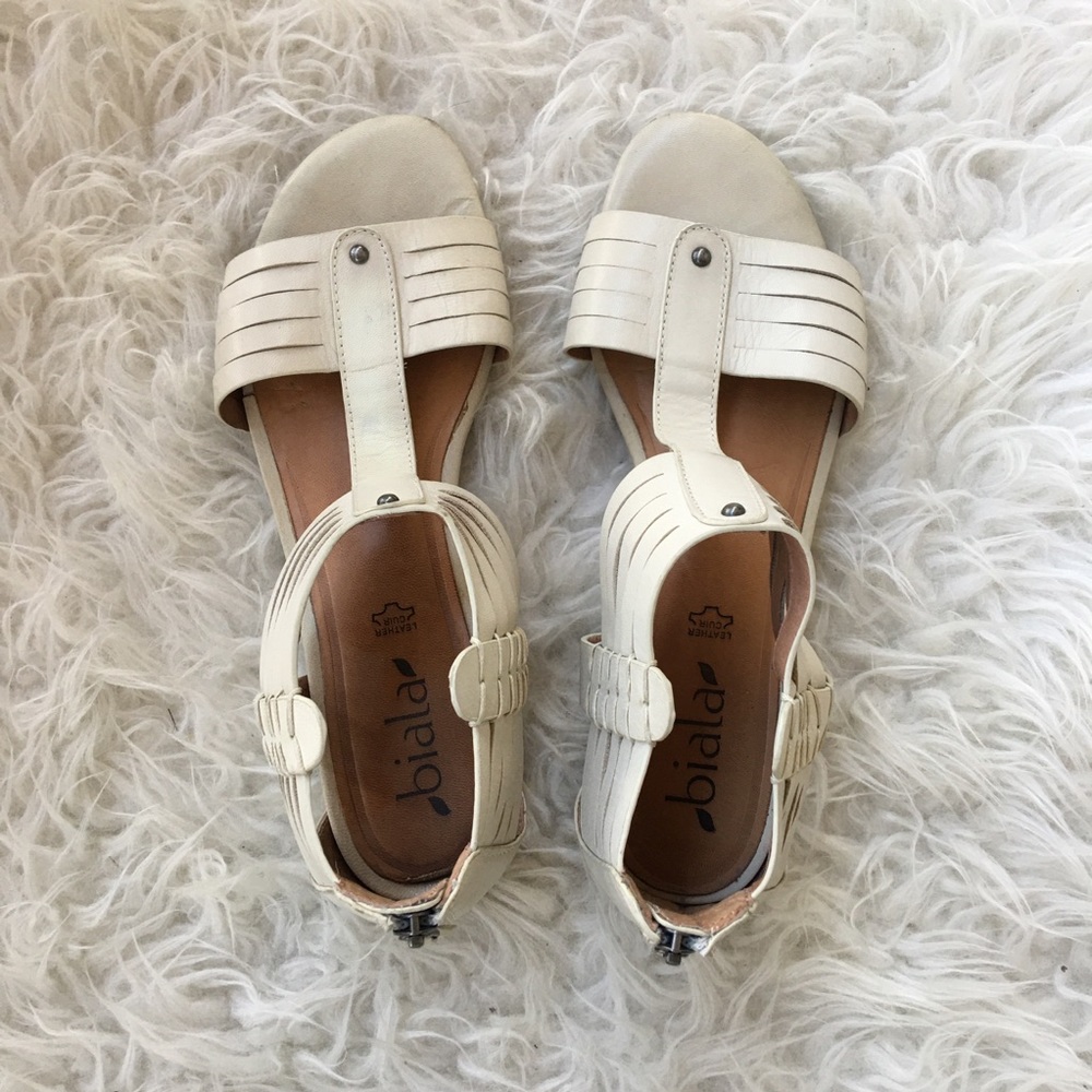 Biala Gladiator Shoe Sz 38EU 8US Low Heel